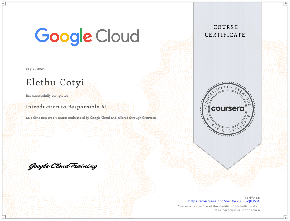 AI Bootcamp Certificate 10